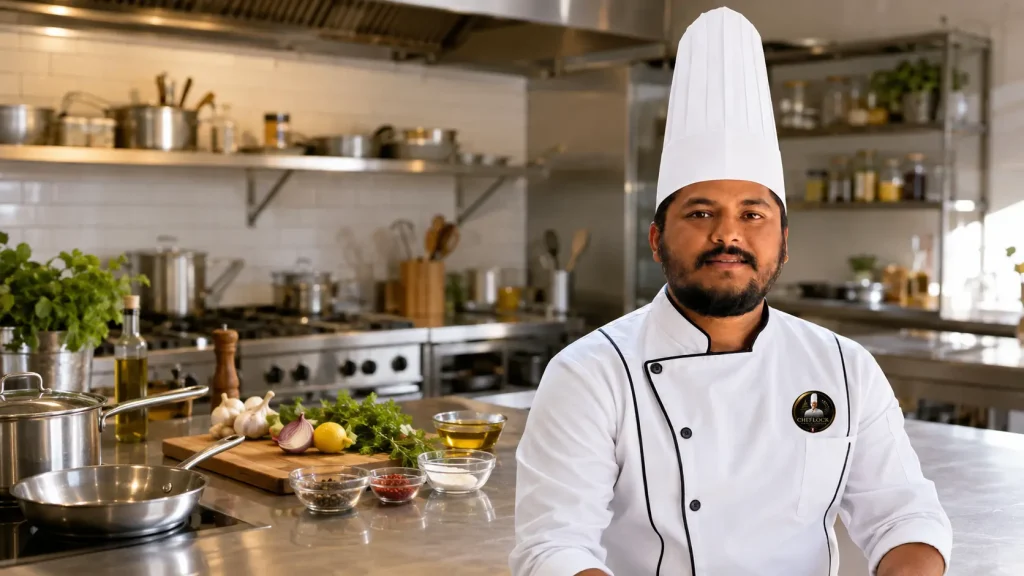 Chef Balram Khatiwada demonstrating solutions to common cooking mistakes