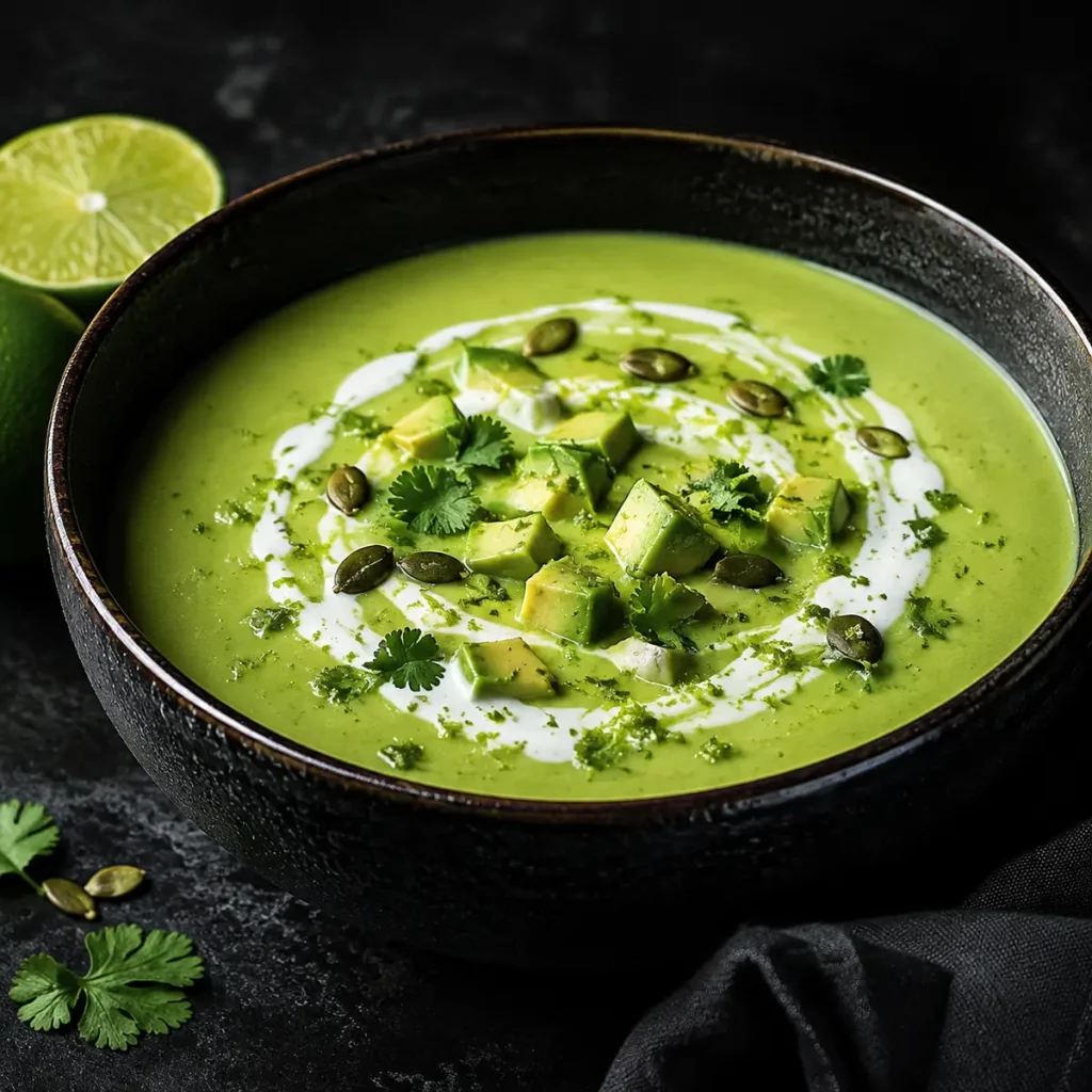 Chilled Avocado Lime Soup