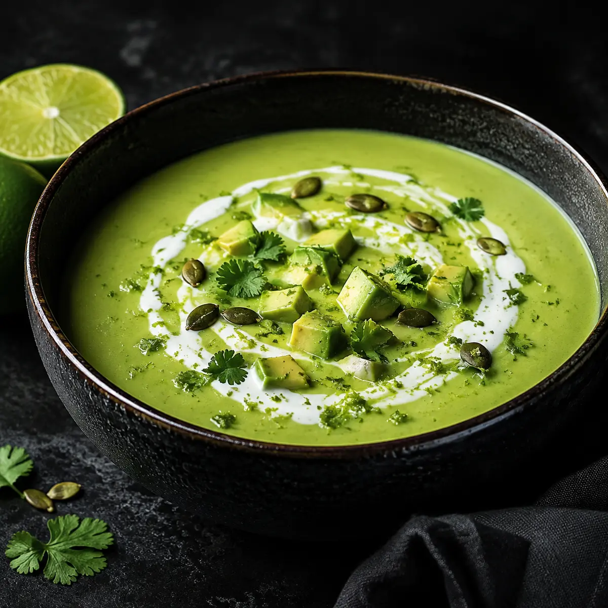 Chilled Avocado Lime Soup