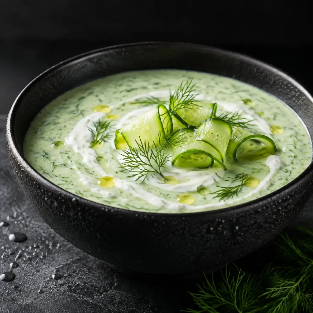Chilled Cucumber Yogurt Dill Soup