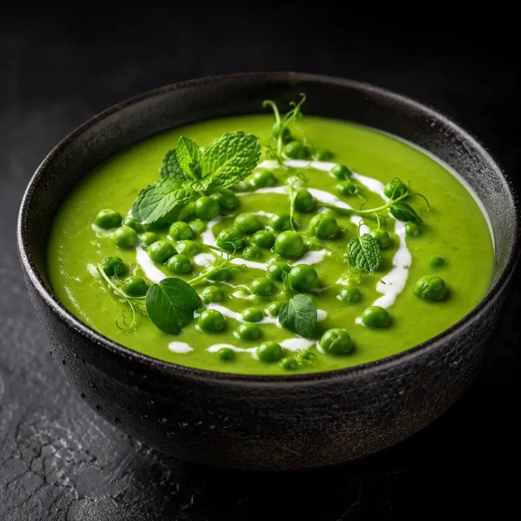 Chilled Green Pea Mint Soup