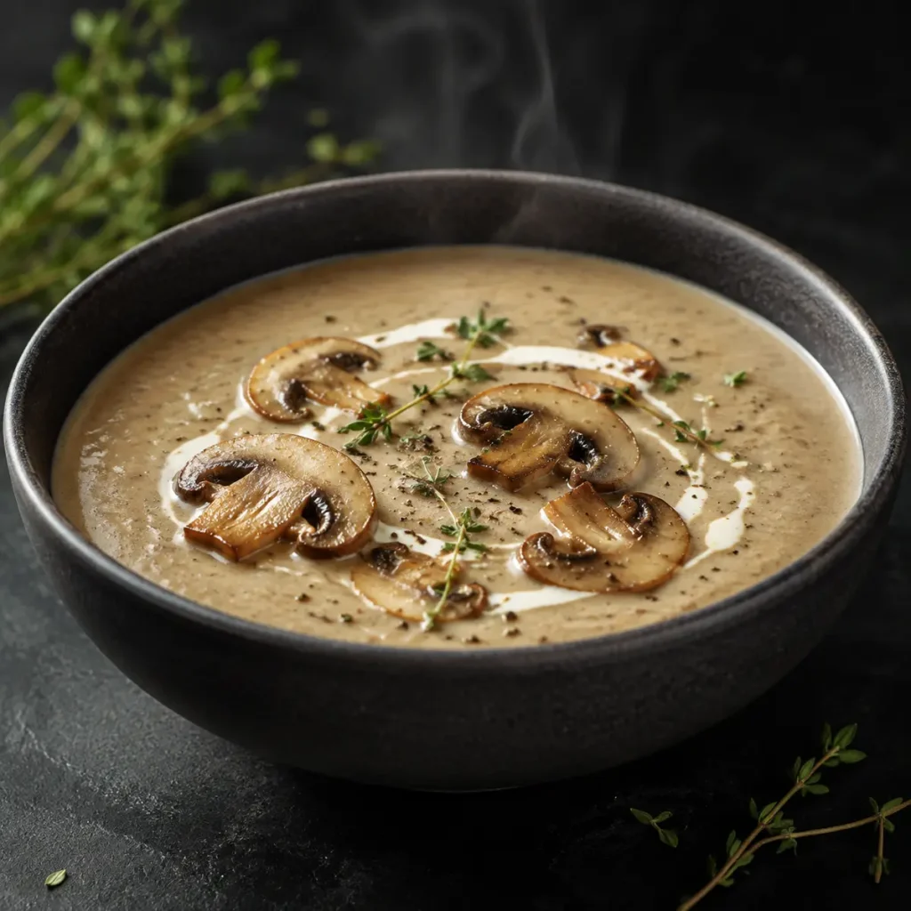 Creamy Mushroom Thyme Soup