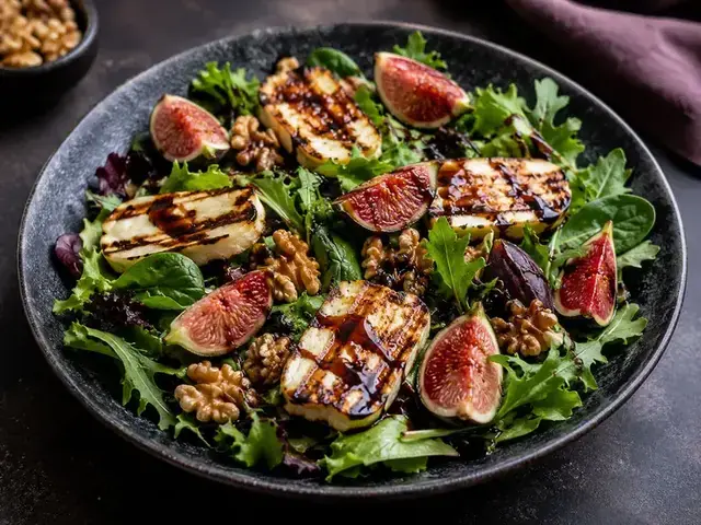 Cypriot Halloumi Fig Salad