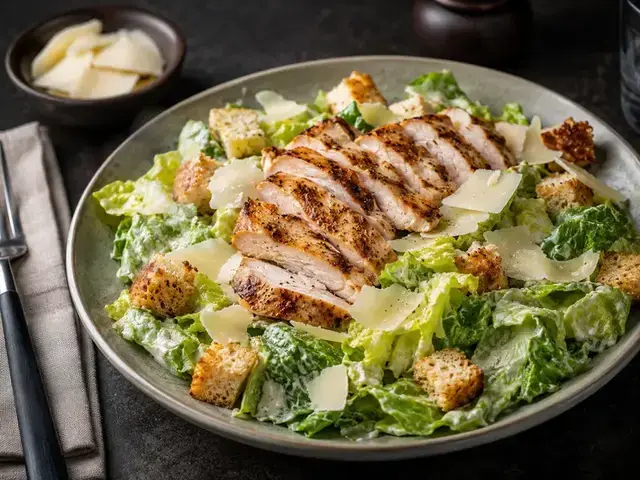 Grilled Chicken Caesar Salad Deluxe