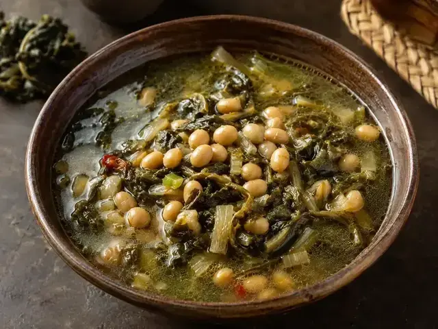 Gundruk and Soybean Soup
