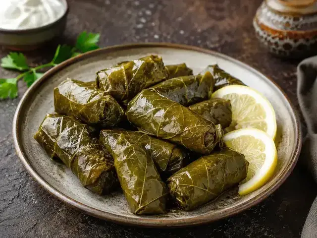 Koupepia Stuffed Vine Leaves recipe