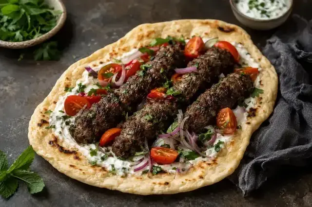 Lamb Kofta Flatbread recipe