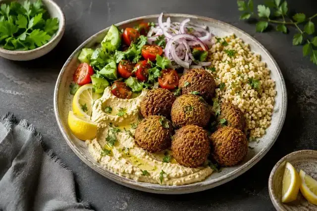 Lemon Herb Falafel Plate