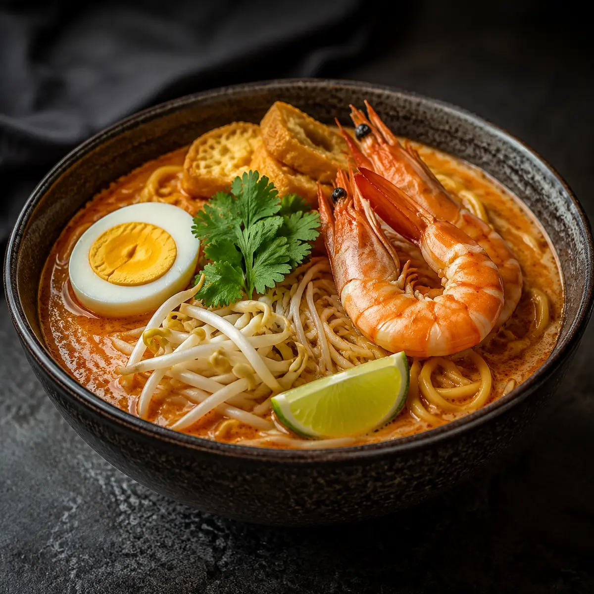 Malaysian Curry Laksa Soup