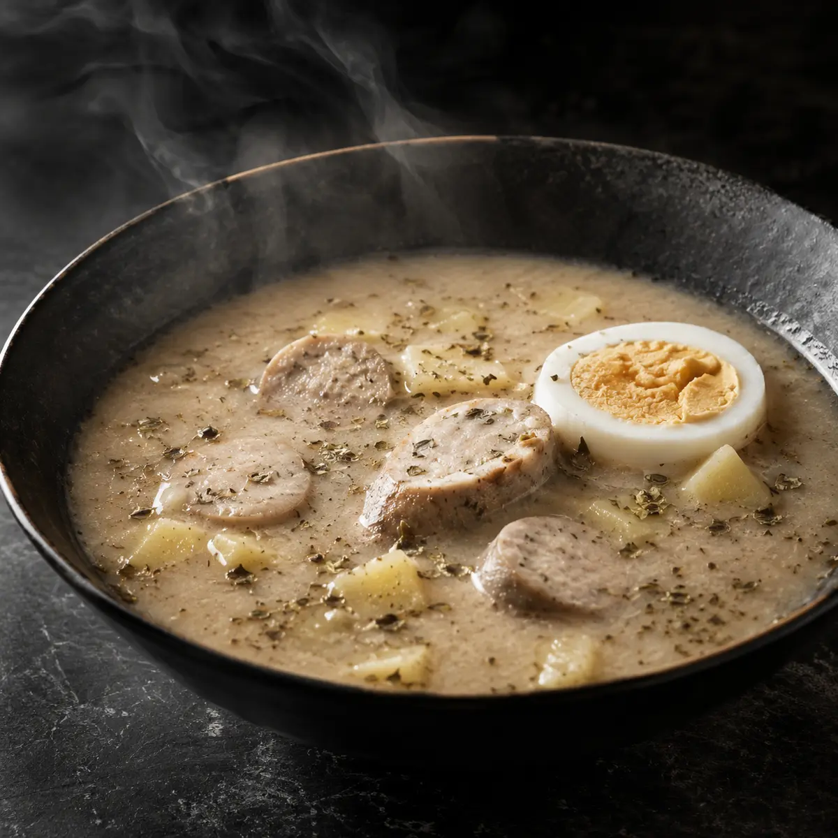 Polish Sour Rye Soup