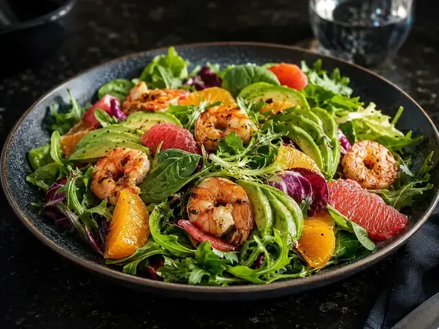 Prawn Avocado Citrus Salad