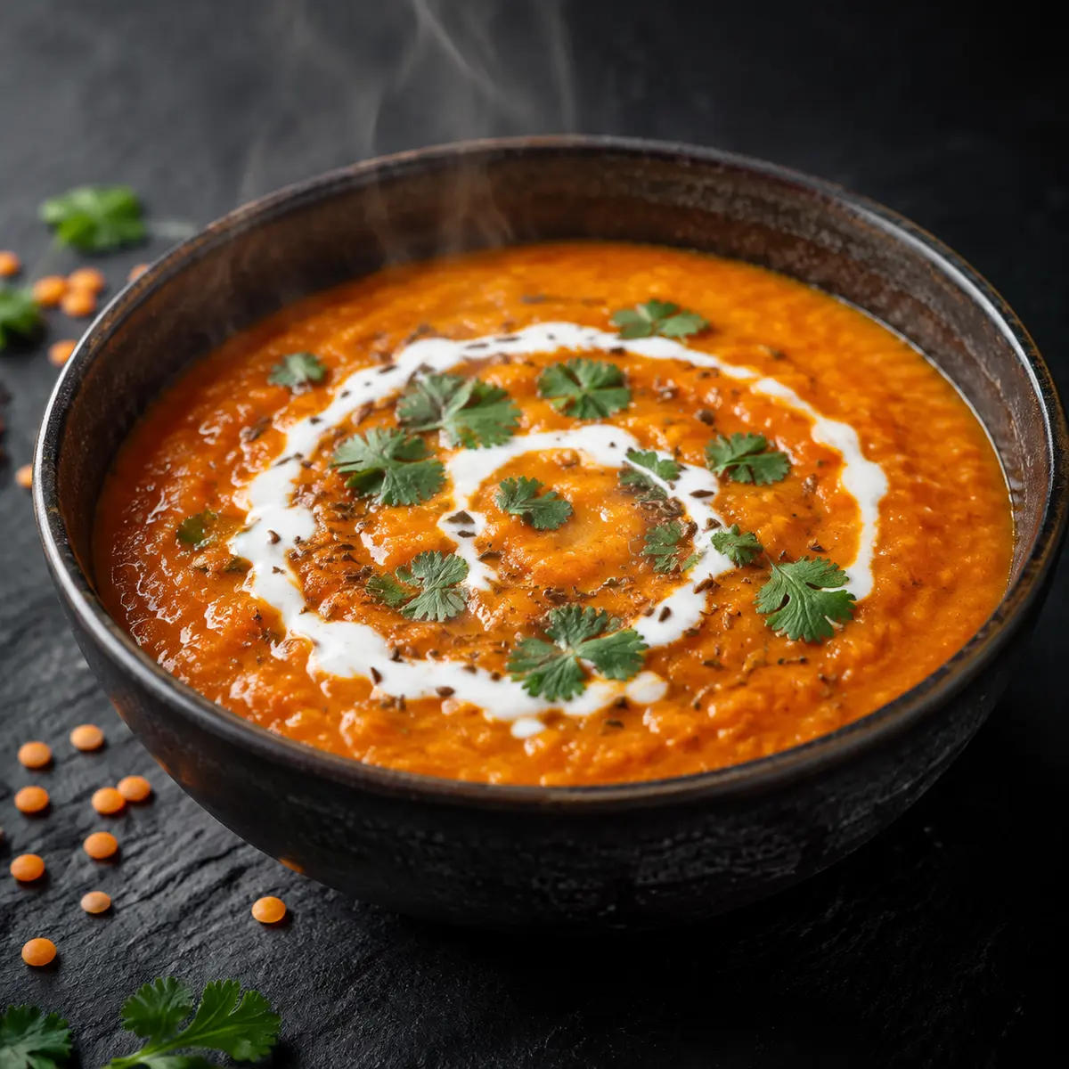 Red Lentil Carrot Soup