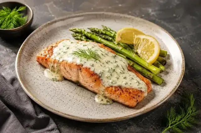 Salmon with Lemon Dill Sauce recipe