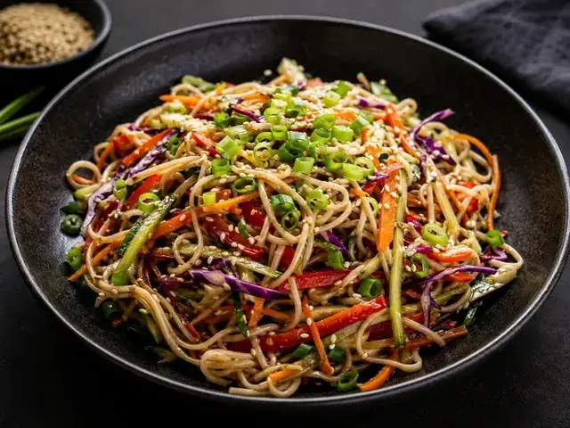 Vegan Asian Sesame Noodle Salad