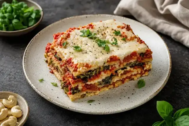 Vegan Lasagna with Cashew Bechamel