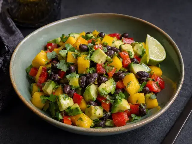 Vegan Mango Avocado Bean Salad