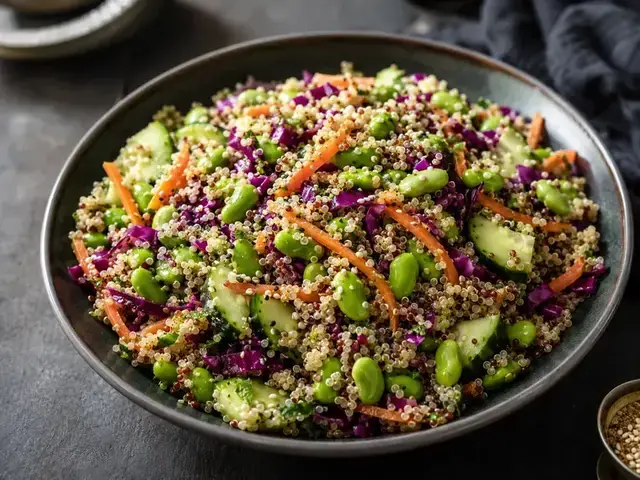 Vegan Quinoa Edamame Salad
