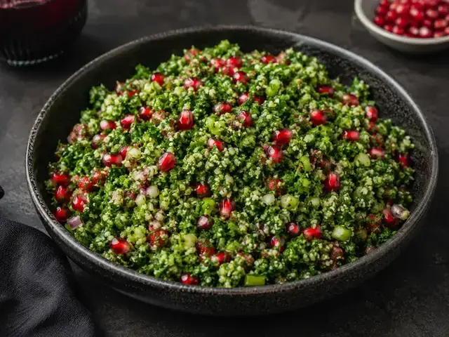 Vegan Tabbouleh with Pomegranate